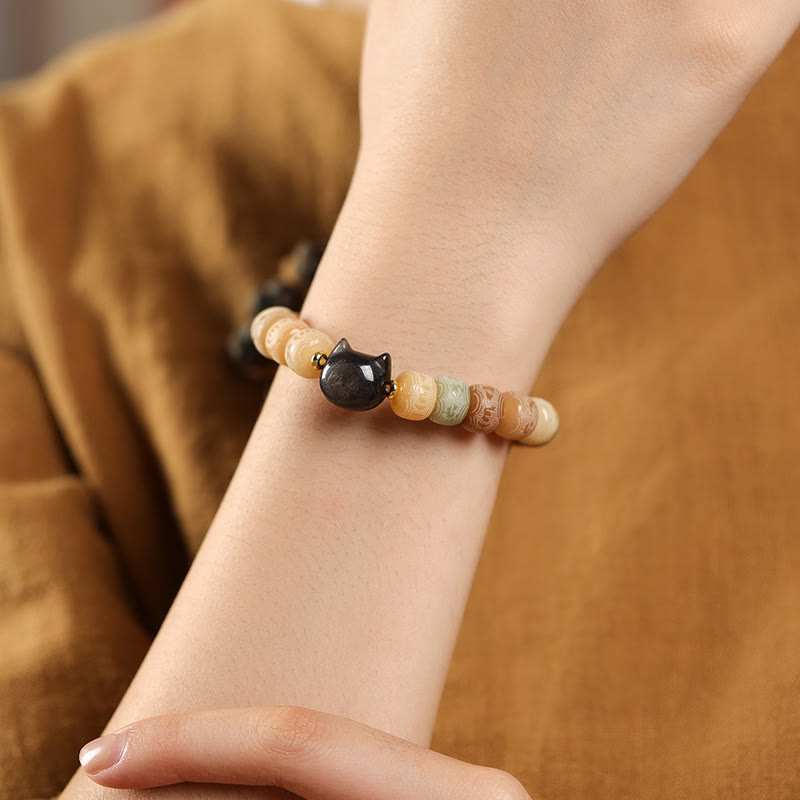 8mm Bodhi Seed Om Mani Padme Hum Bracelet for Harmony