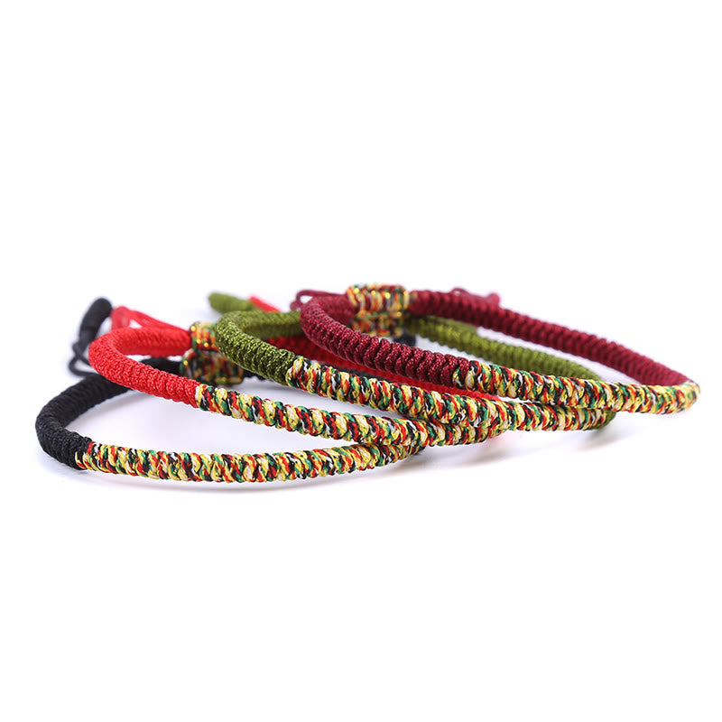 Multicolor Tibetan King Kong Knot Red String Bracelet