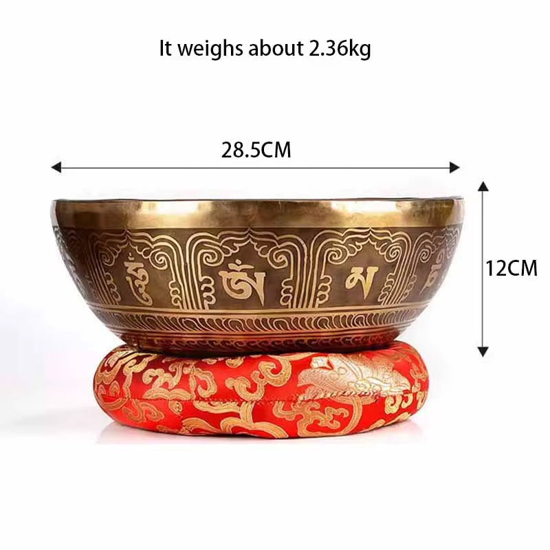 Handmade Nepal Singing Bowl Meditation Yoga Accessories Buddhist Tibetan Singing Bowls Sound Healing Percussion Instruments