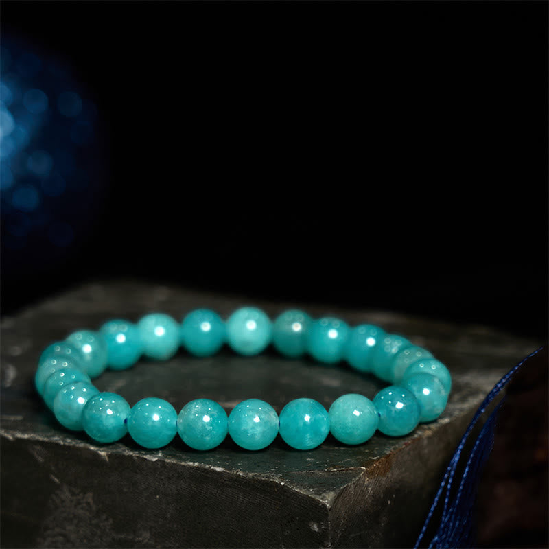 Bracelet Amazonite 8 mm pour l'équilibre émotionnel