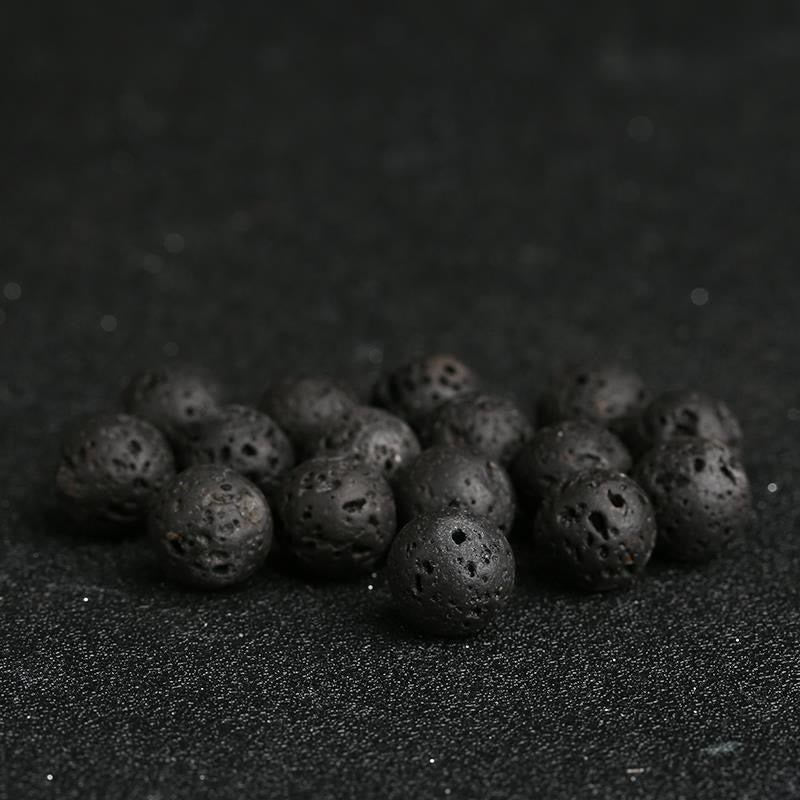 Bracelet spirituel en pierre de lave en grès bleu de 8 mm