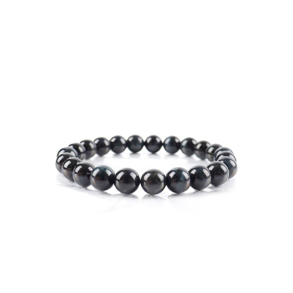 8mm Blue Tiger Eye Protection Bracelet