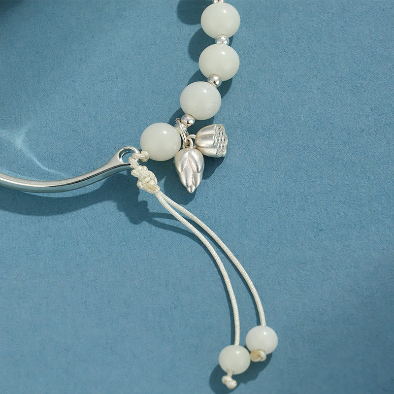 Bracelet Bodhi Seed Lotus 8 mm pour la chance et la richesse