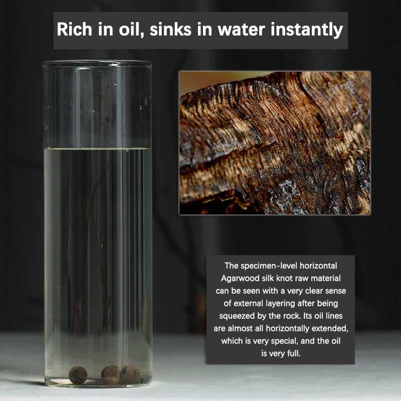 Bracelet Mala Strength en bois d'agar de Brunei, 108 perles de 8 mm