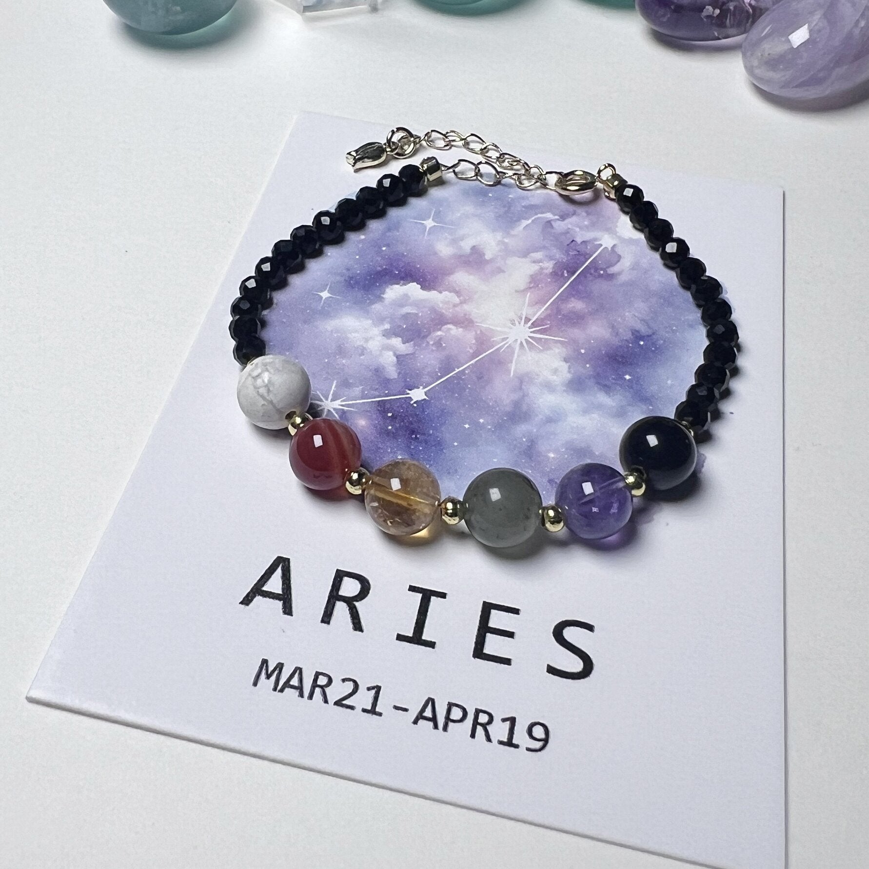 8mm Chinese Zodiac Constellation Crystal Healing Bracelet