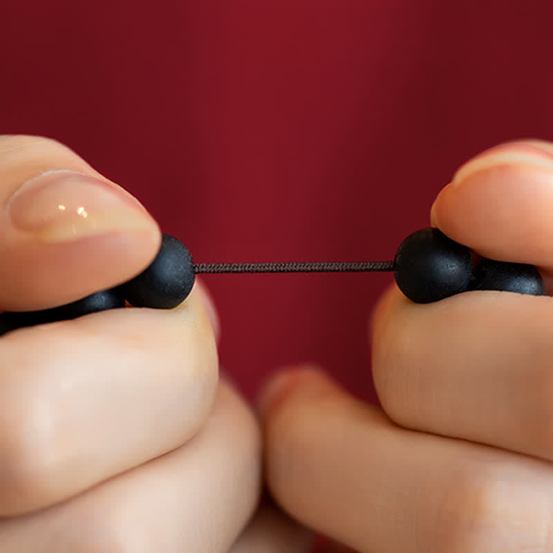 Bracelet de guérison en cyprès cinabre de 8 mm pour le calme