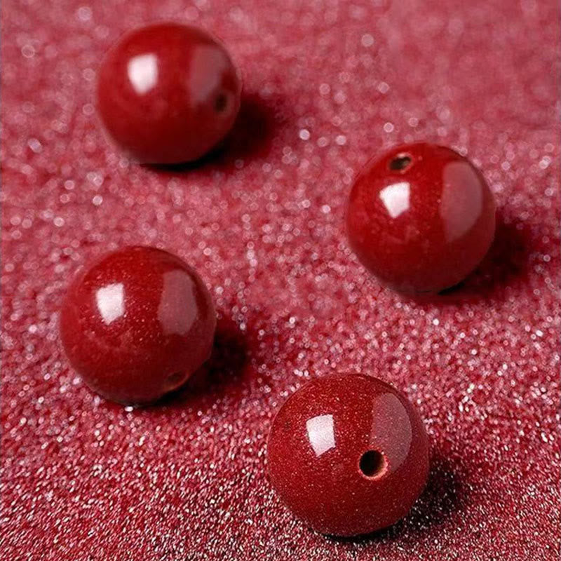 Bracelet serpent en jade cinabre Hetian de 8 mm pour la protection spirituelle