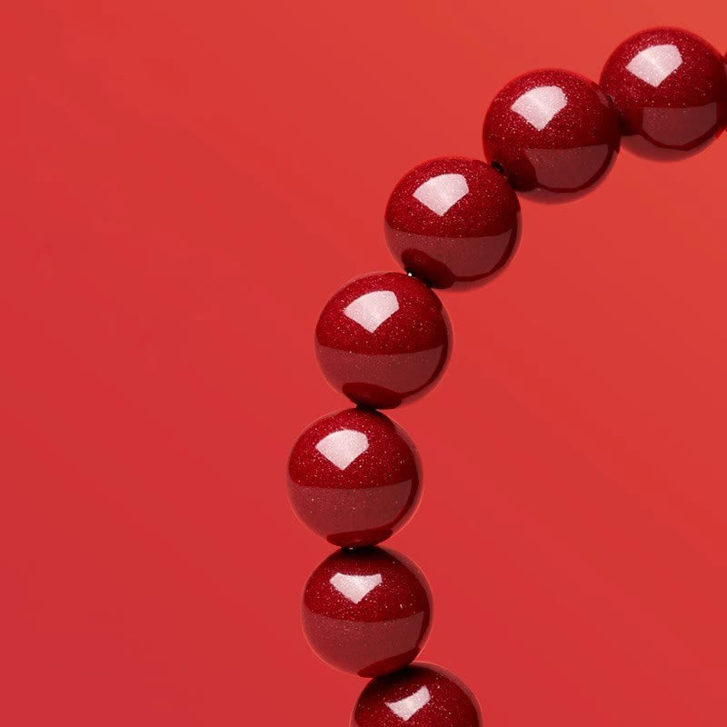 Bracelet serpent en jade cinabre Hetian de 8 mm pour la protection spirituelle