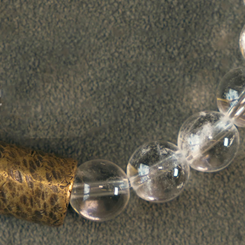 Bracelet de protection en quartz transparent de 8 mm pour une clarté mentale