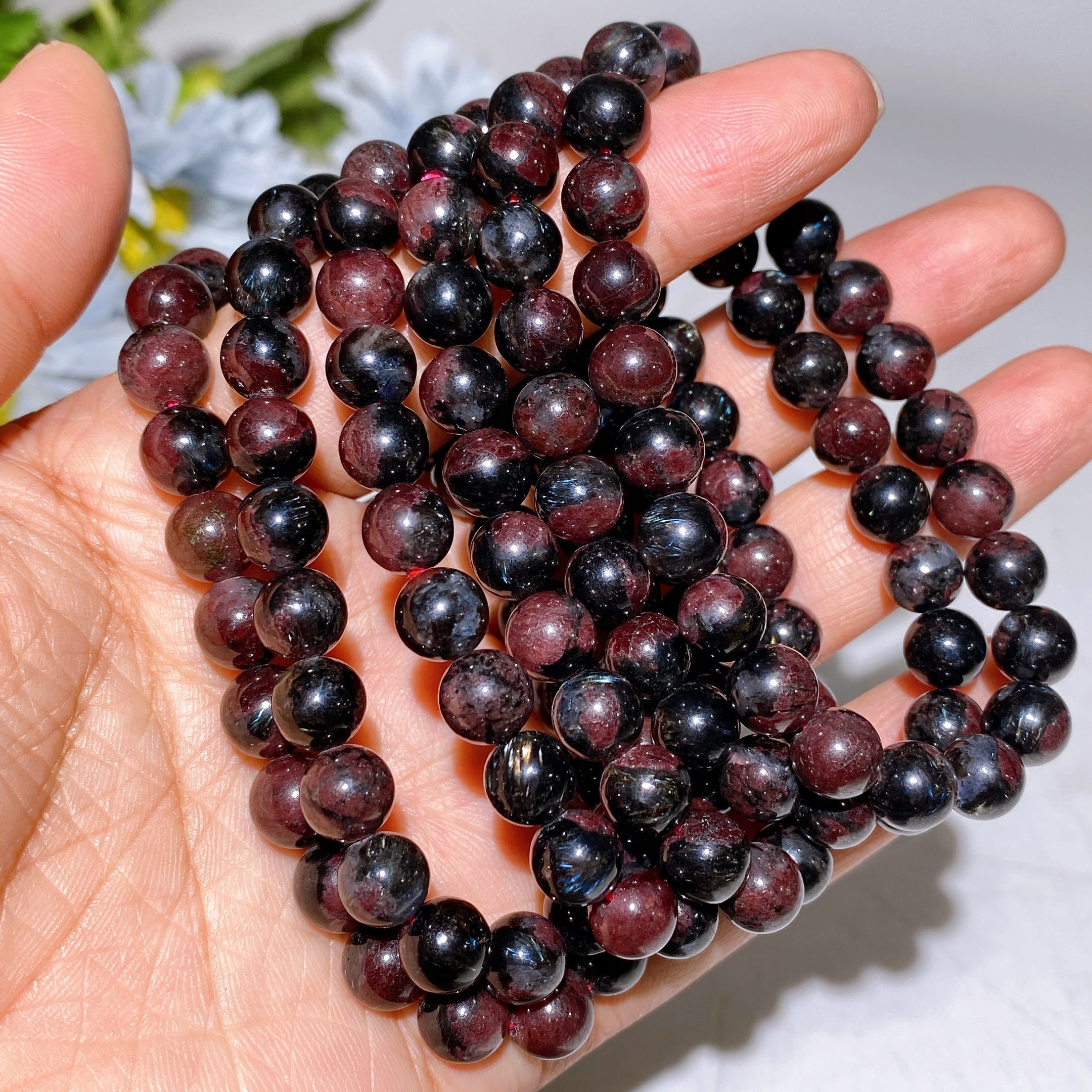 8mm Crystal Healing Bracelet for Spiritual Protection