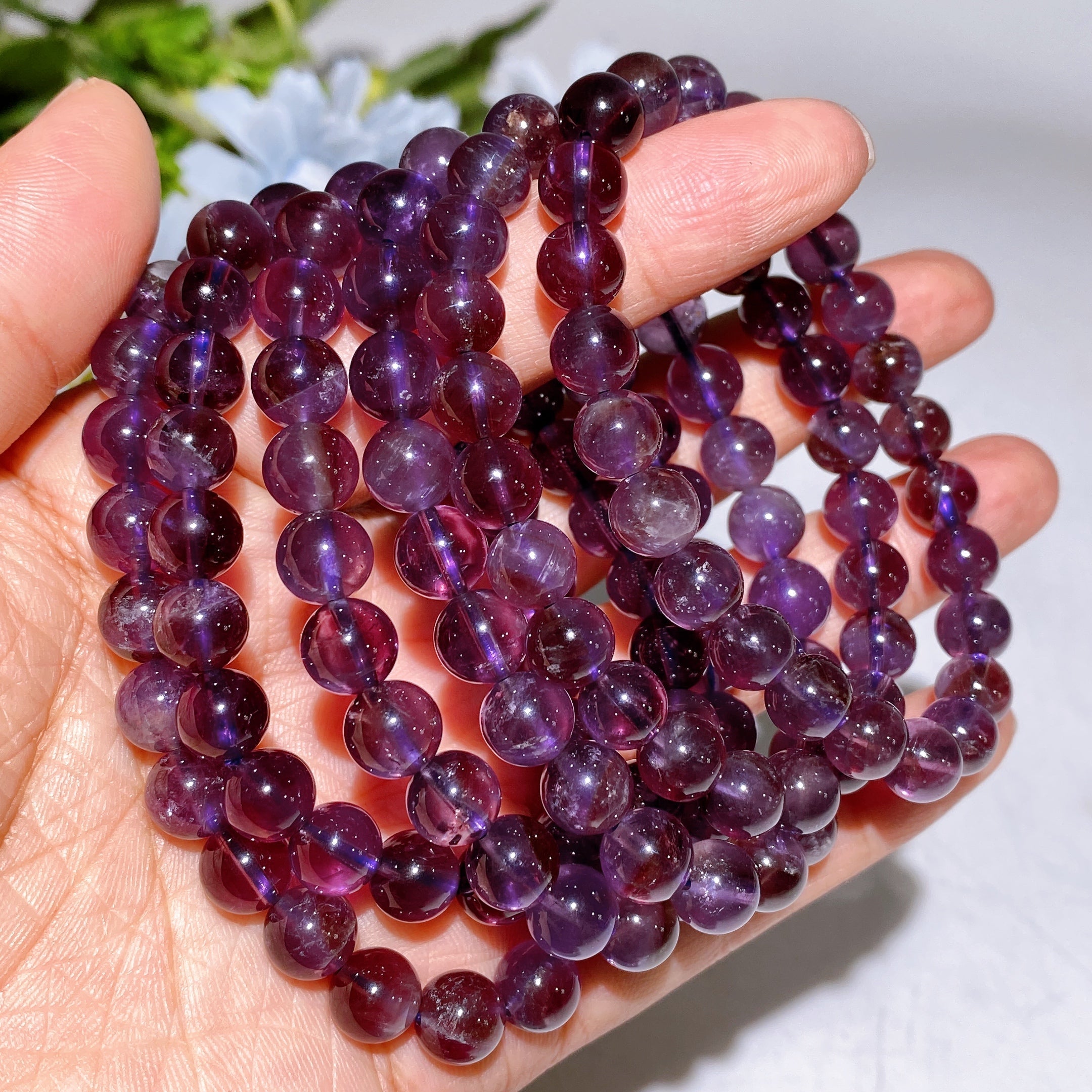 8mm Crystal Healing Bracelet for Spiritual Protection