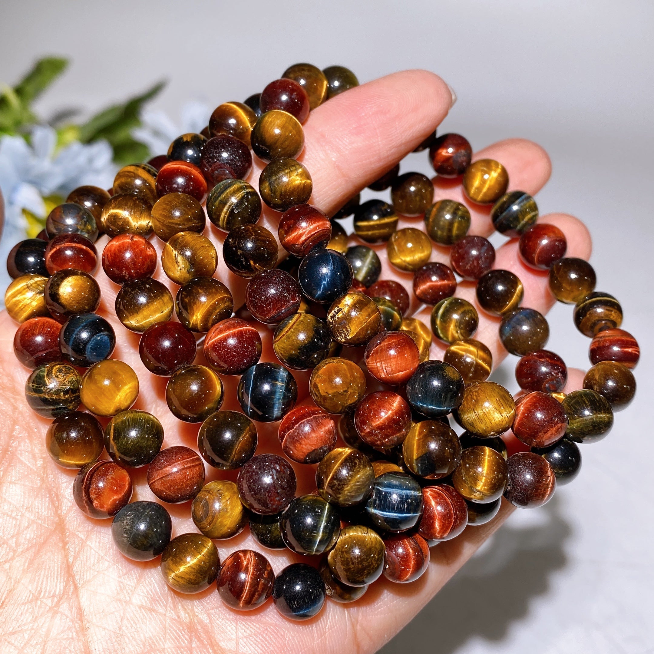 8mm Crystal Healing Bracelet for Spiritual Protection