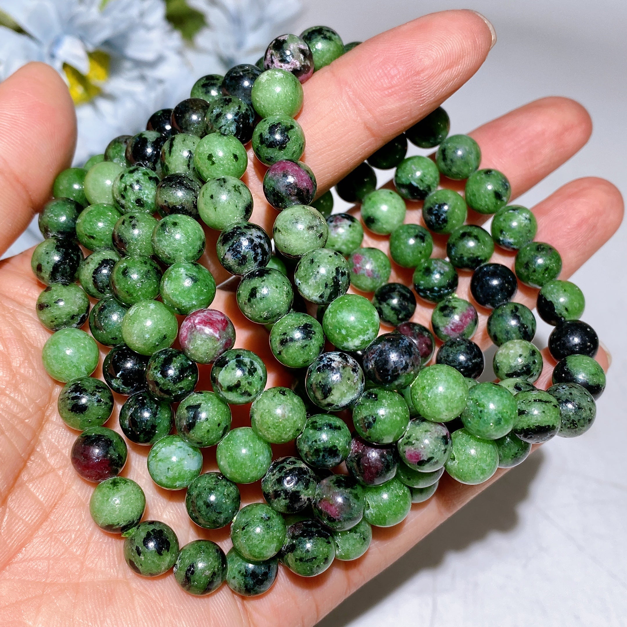 8mm Crystal Healing Bracelet for Spiritual Protection