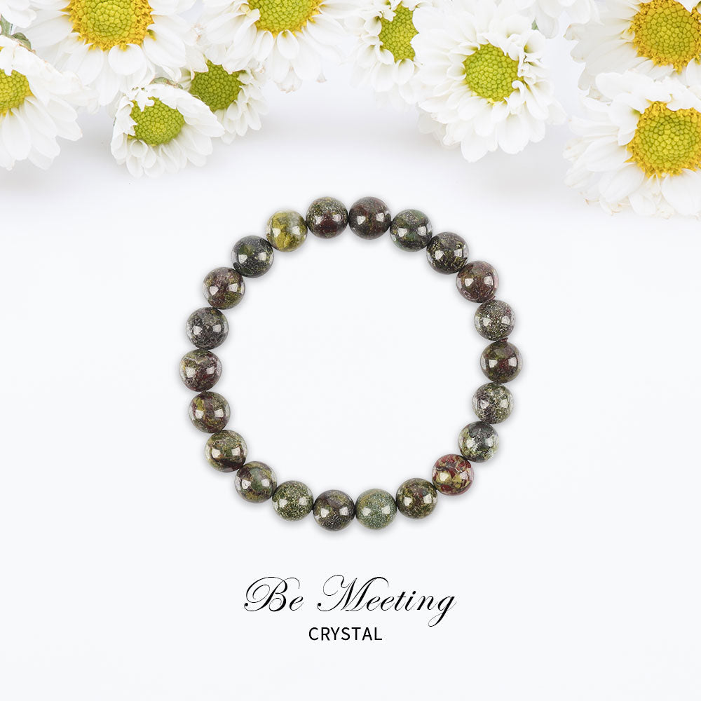 8mm Dragon Blood Stone Spiritual Bracelet for Protection
