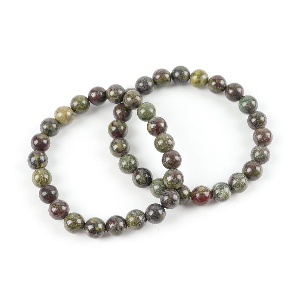 8mm Dragon Blood Stone Spiritual Bracelet for Protection