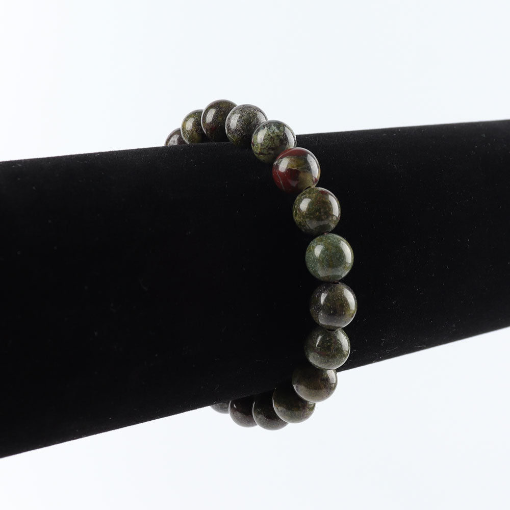 8mm Dragon Blood Stone Spiritual Bracelet for Protection