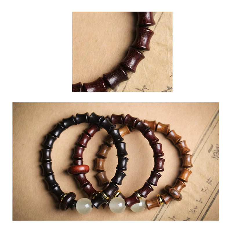 Bracelet de paix en bois d'ébène de 8 mm pour la méditation et l'équilibre
