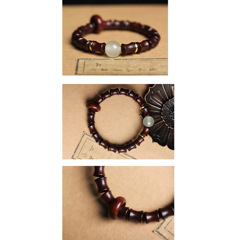 Bracelet de paix en bois d'ébène de 8 mm pour la méditation et l'équilibre