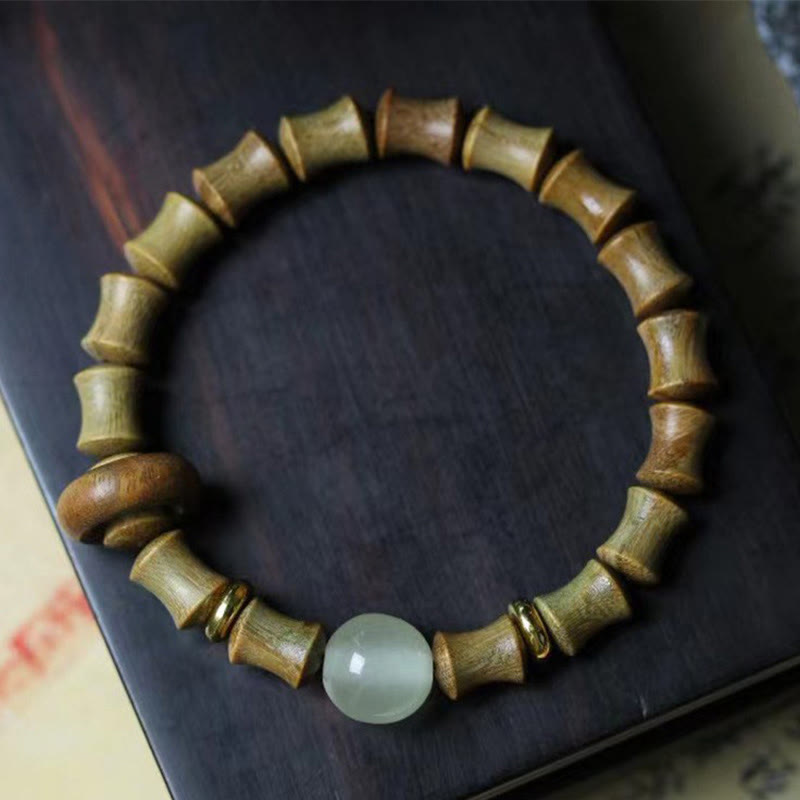 Bracelet de paix en bois d'ébène de 8 mm pour la méditation et l'équilibre