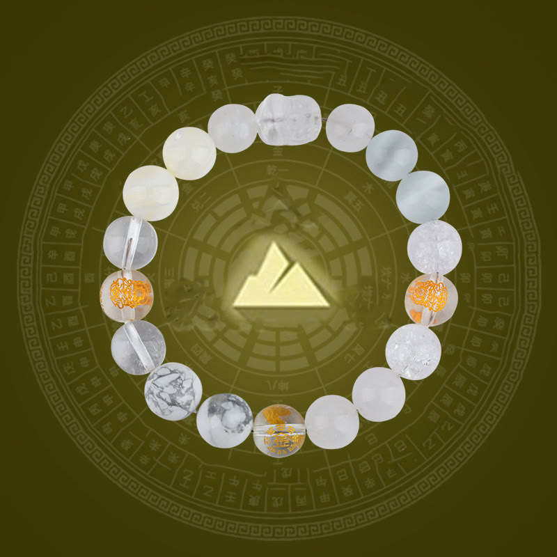 Bracelet Pixiu des Cinq Éléments de 8 mm pour la prospérité