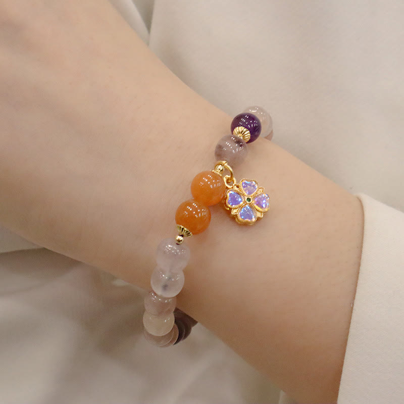 Bracelet de richesse en jade doré de 8 mm pour la chance et la protection