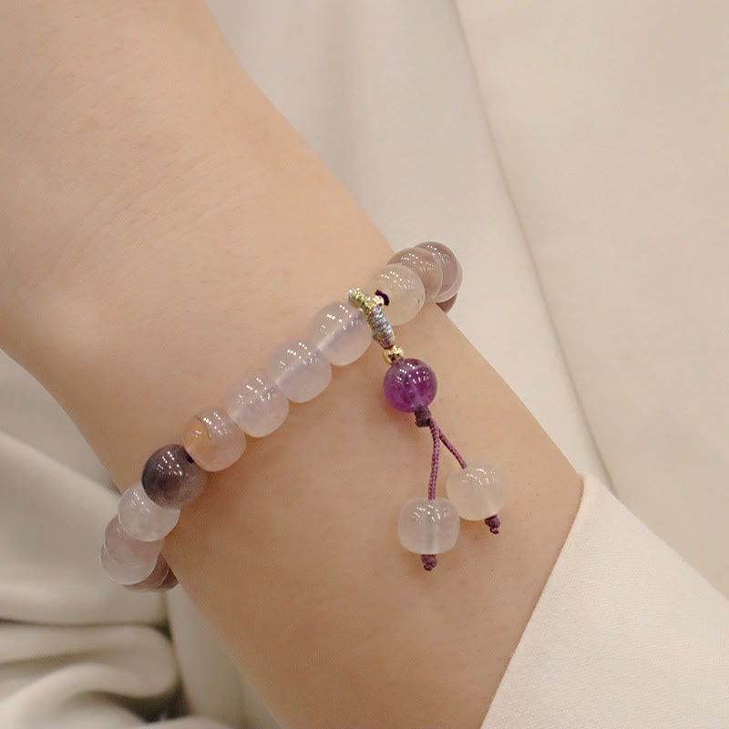 Bracelet de richesse en jade doré de 8 mm pour la chance et la protection