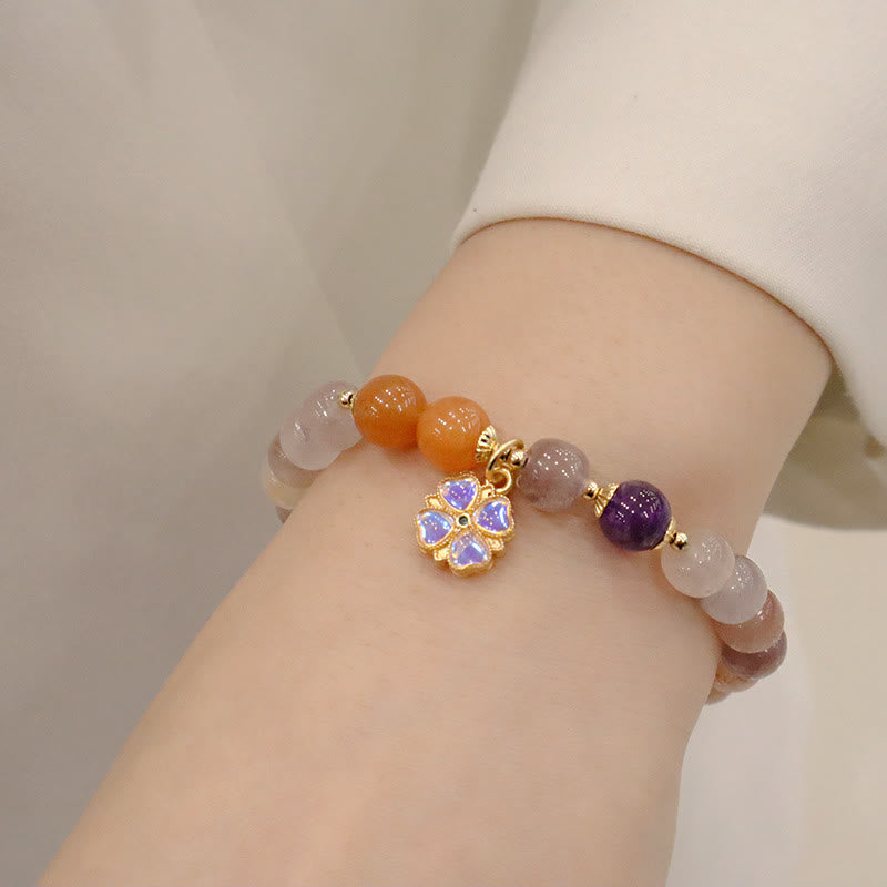 Bracelet de richesse en jade doré de 8 mm pour la chance et la protection