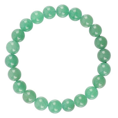 Bracelet en aventurine verte de 8 mm pour la guérison et la prospérité