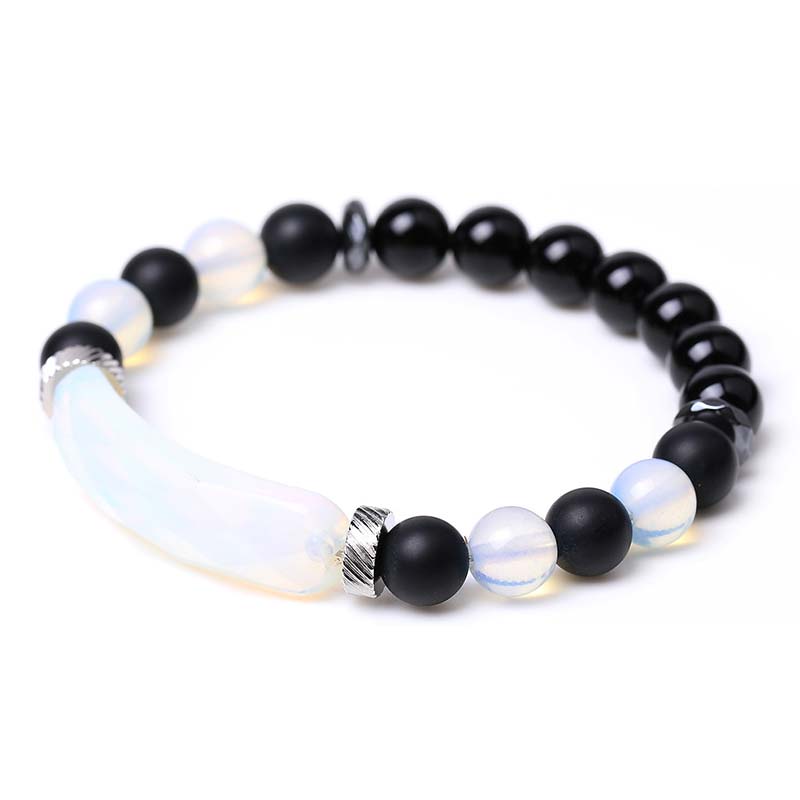 Bracelet de guérison en aventurine verte de 8 mm pour la chance et l'équilibre