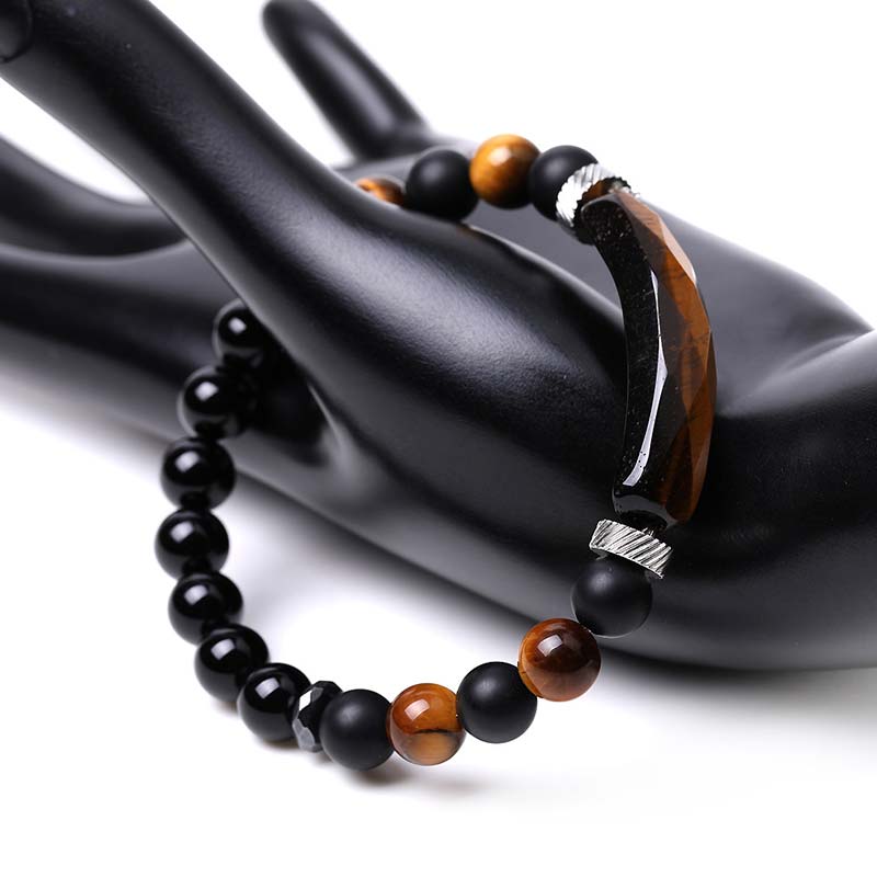 Bracelet de guérison en aventurine verte de 8 mm pour la chance et l'équilibre