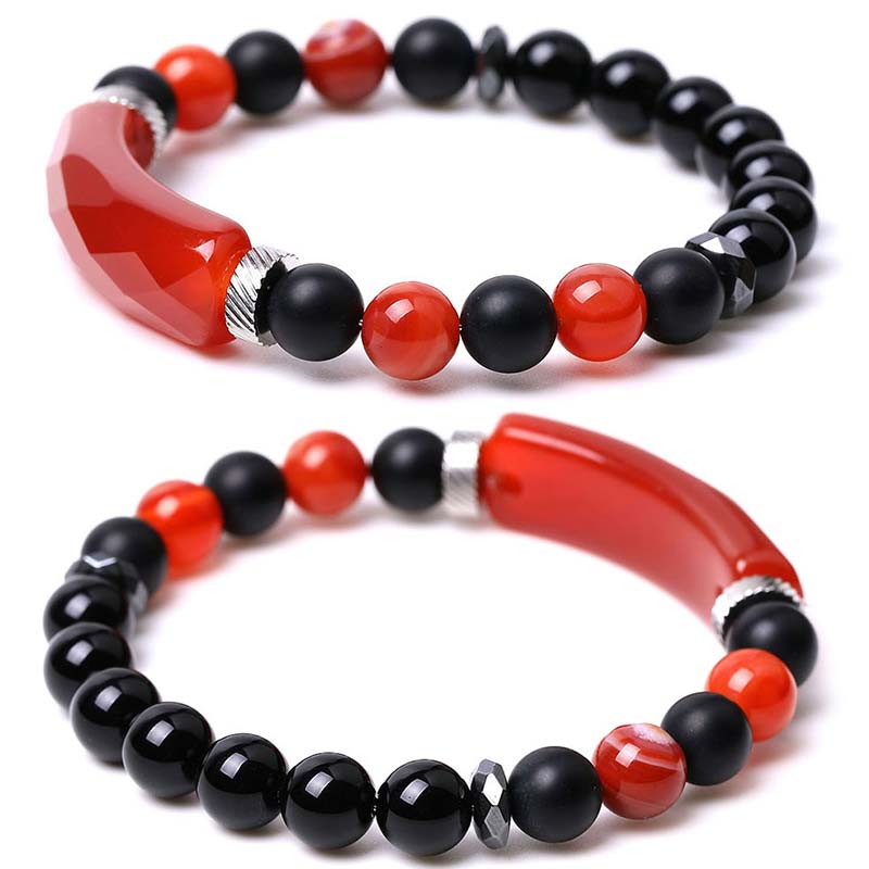 Bracelet de guérison en aventurine verte de 8 mm pour la chance et l'équilibre