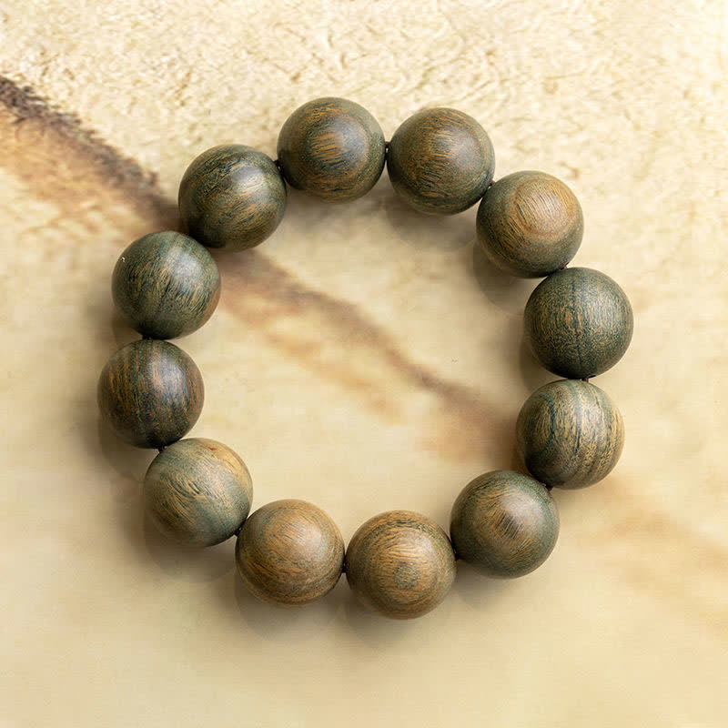 Bracelet de paix apaisant en bois de santal vert 8 mm