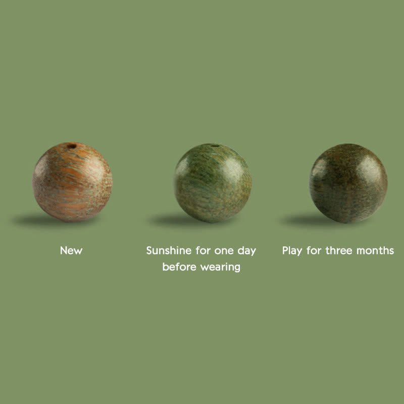 Bracelet de paix apaisant en bois de santal vert 8 mm