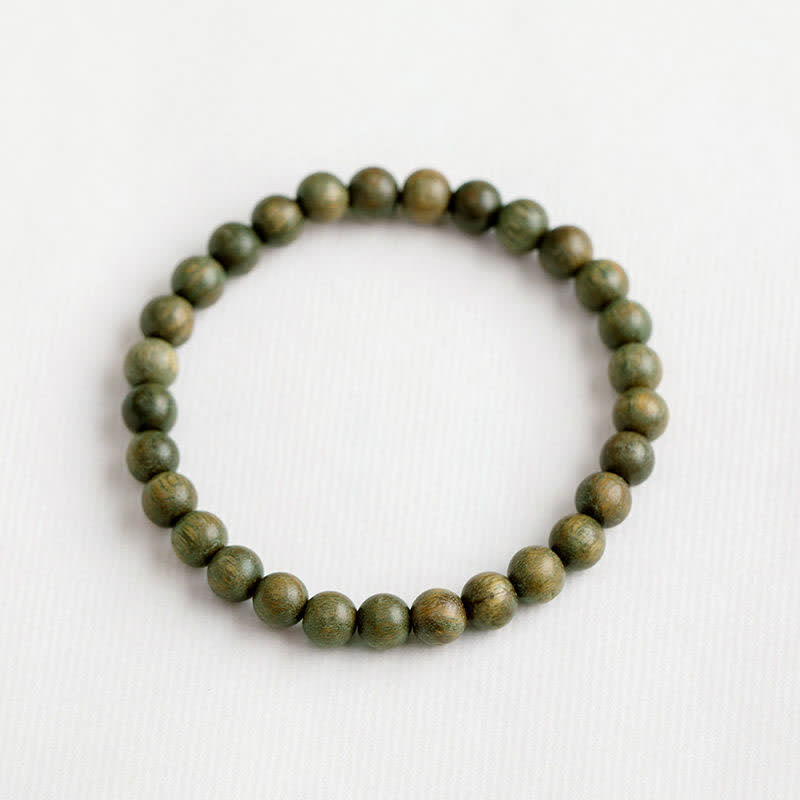 Bracelet de paix apaisant en bois de santal vert 8 mm