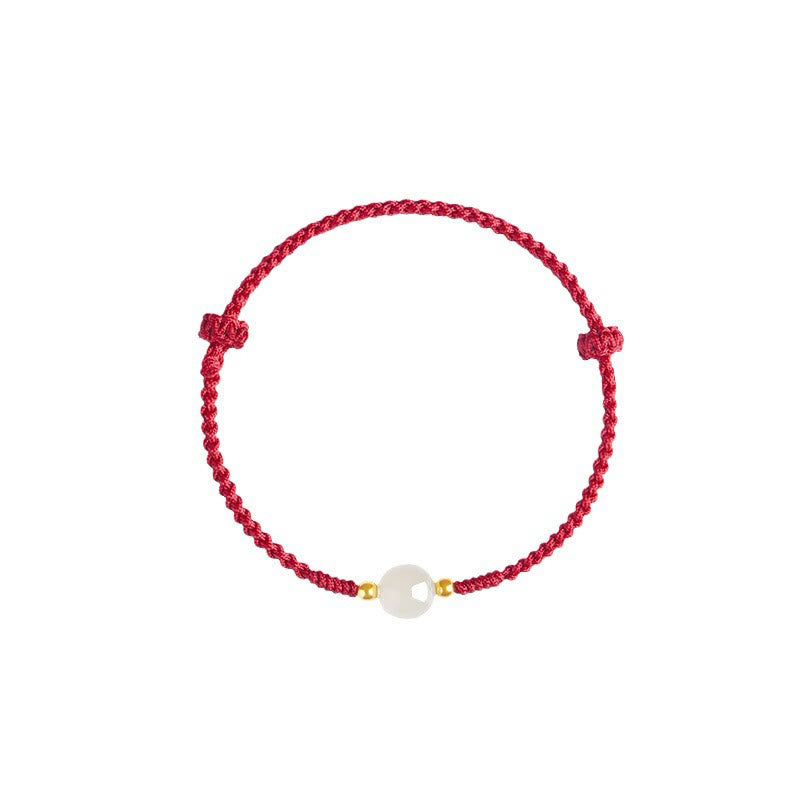 Bracelet de prospérité en perles de jade porte-bonheur de 8 mm