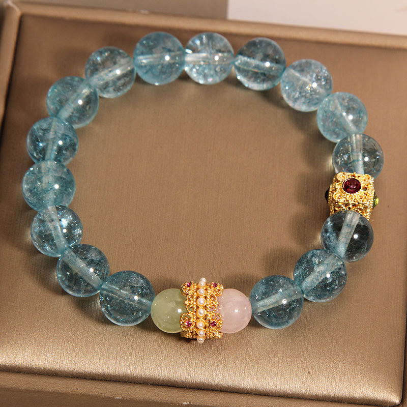 Bracelet de communication spirituelle et de guérison en cyanite de 8 mm