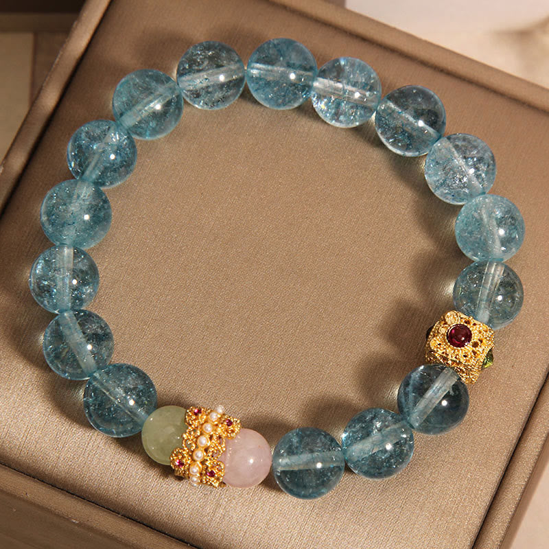 Bracelet de communication spirituelle et de guérison en cyanite de 8 mm