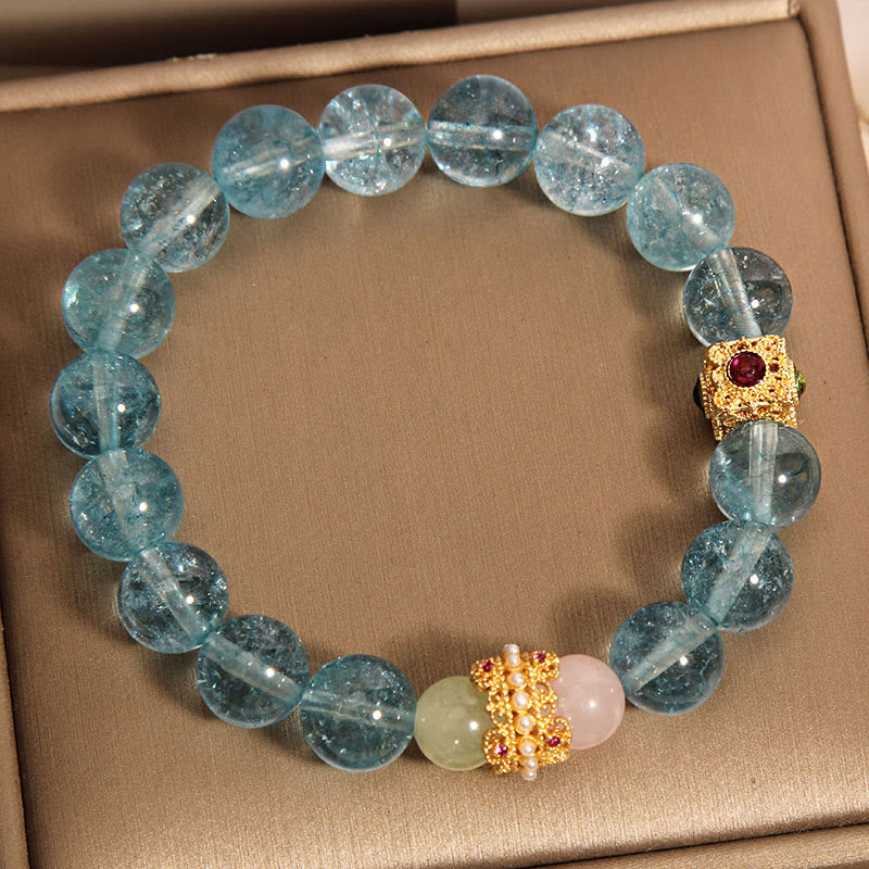 Bracelet de communication spirituelle et de guérison en cyanite de 8 mm