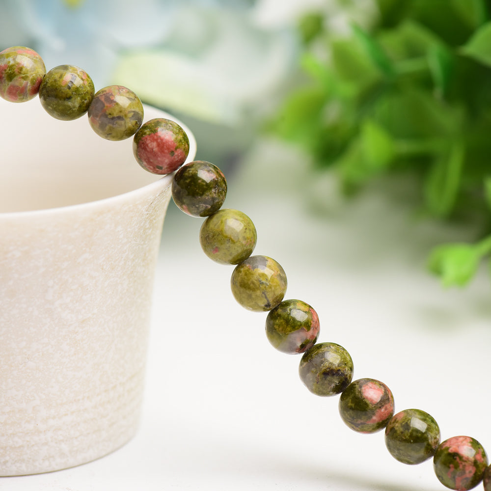 8mm Mixed Crystal Healing Beads String for Jewelry