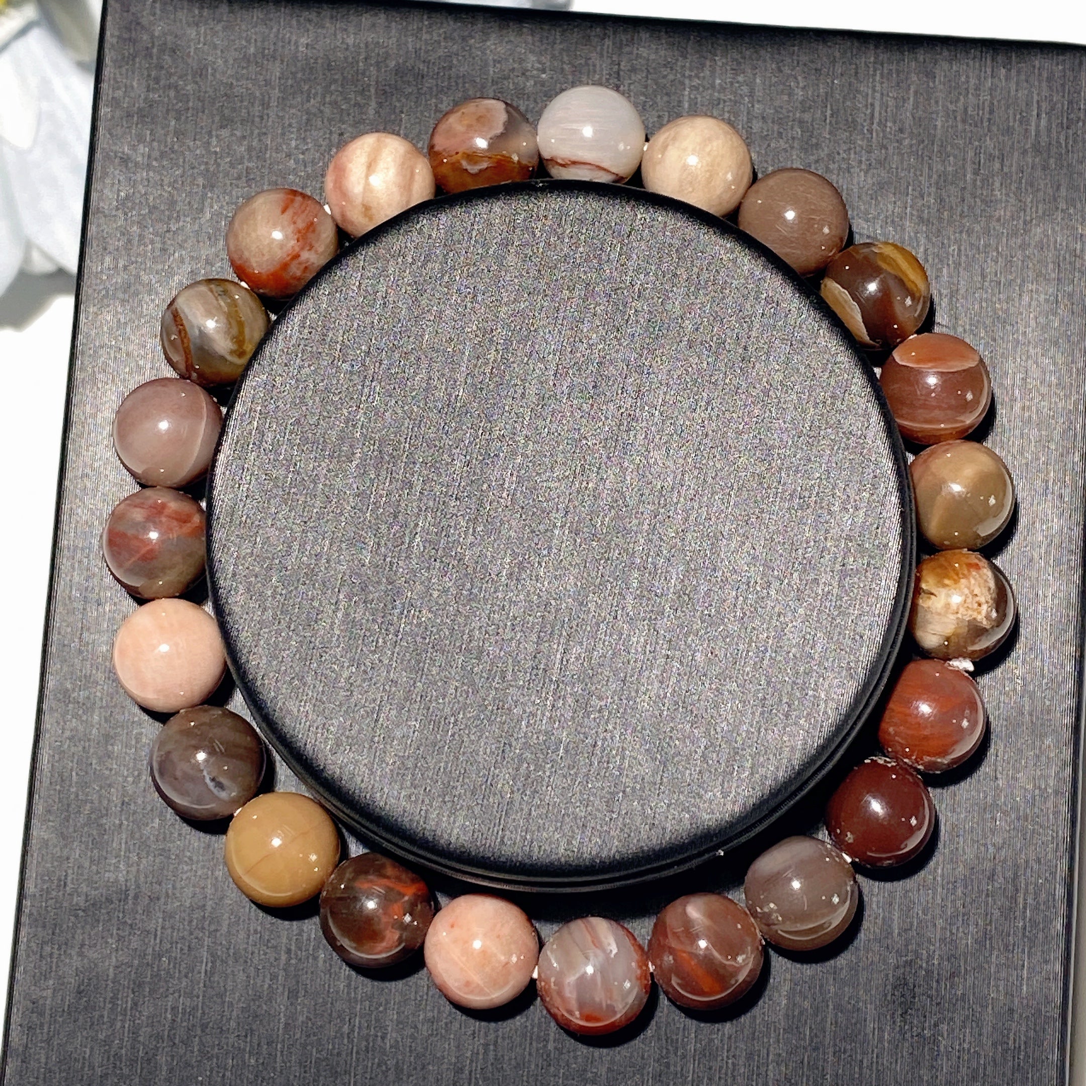 8mm Mixed Crystal Healing Bracelet for Spiritual Balance