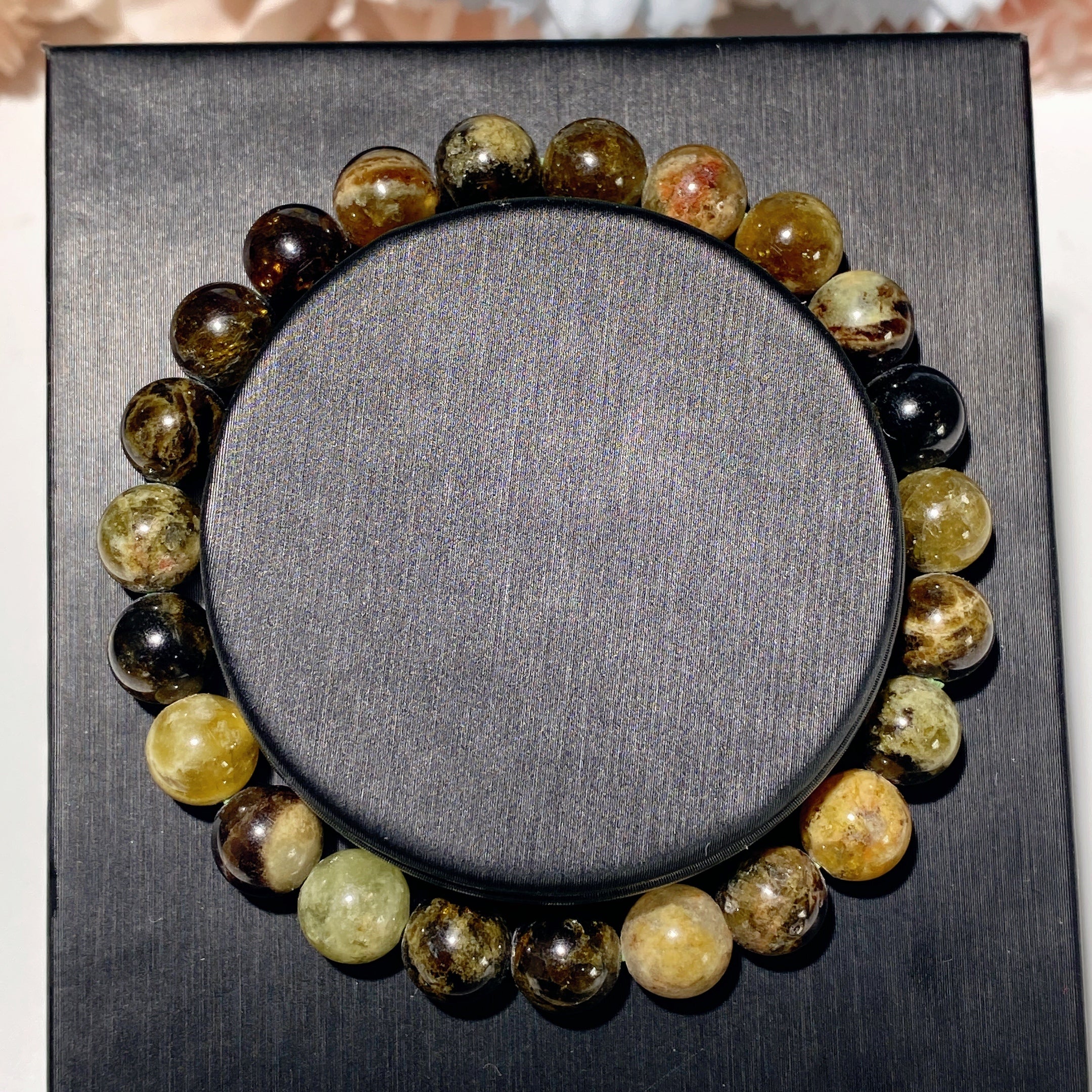 8mm Mixed Crystal Healing Bracelet for Spiritual Balance