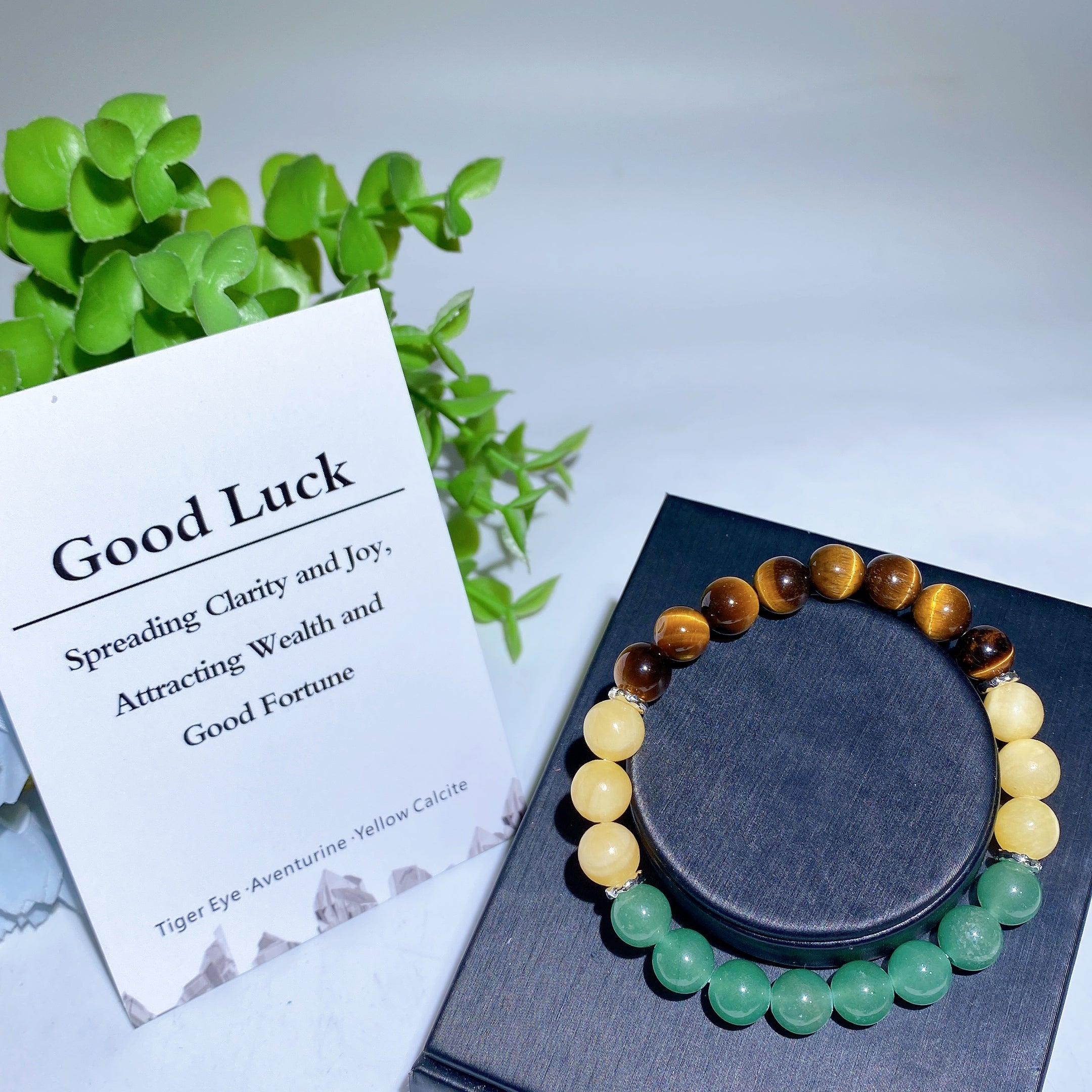 8mm Mixed Crystal Healing Energy Bracelet for Protection