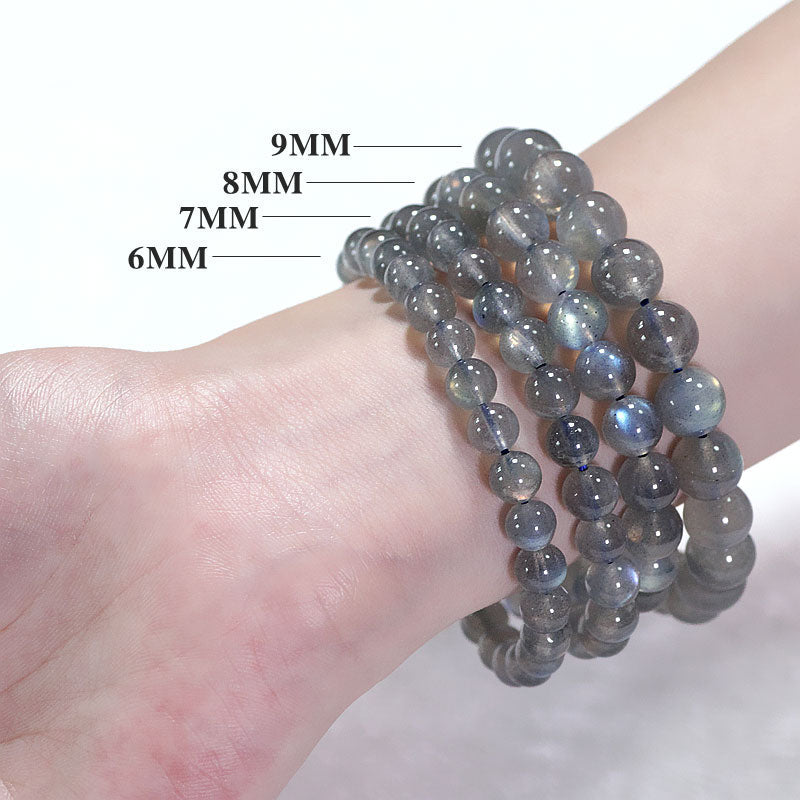 Bracelet en pierre de lune de 8 mm pour le calme et l'énergie positive