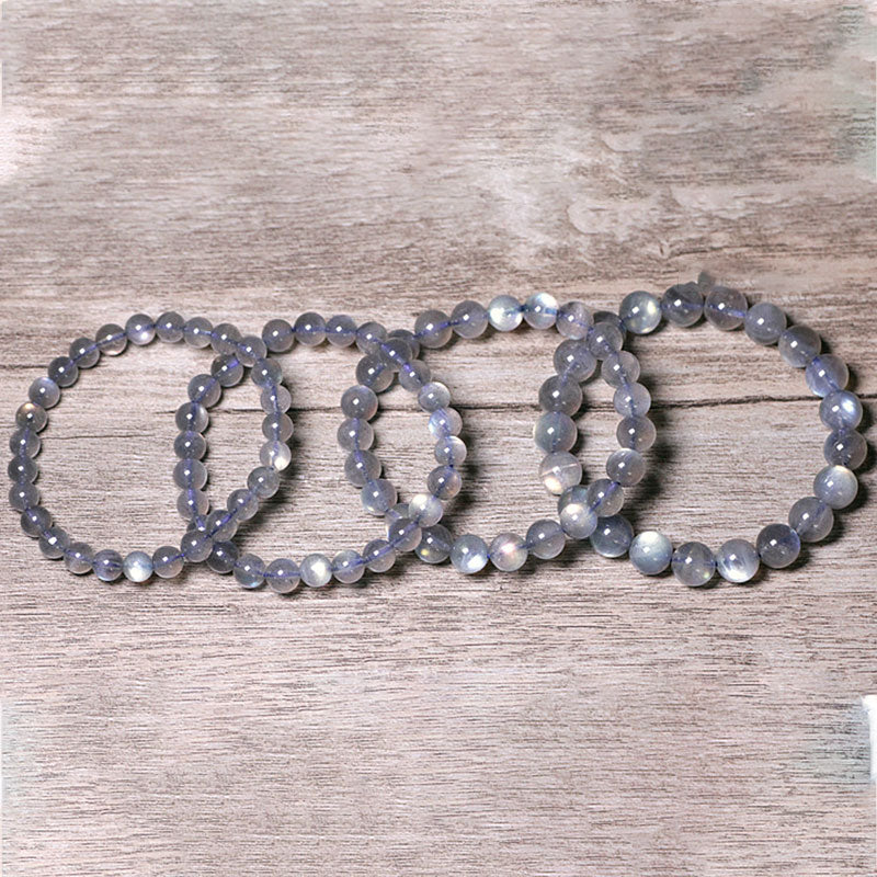Bracelet en pierre de lune de 8 mm pour le calme et l'énergie positive
