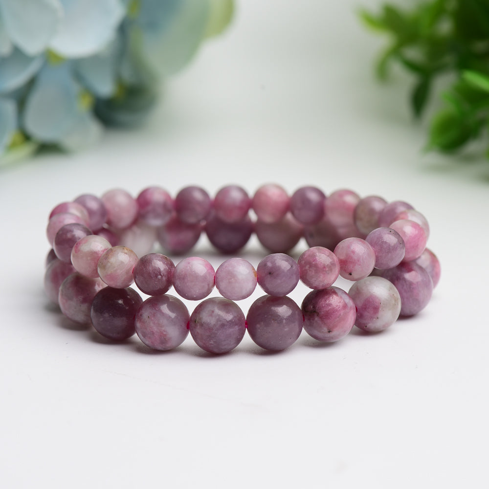 8mm Pink Tourmaline Healing Bracelet for Meditation