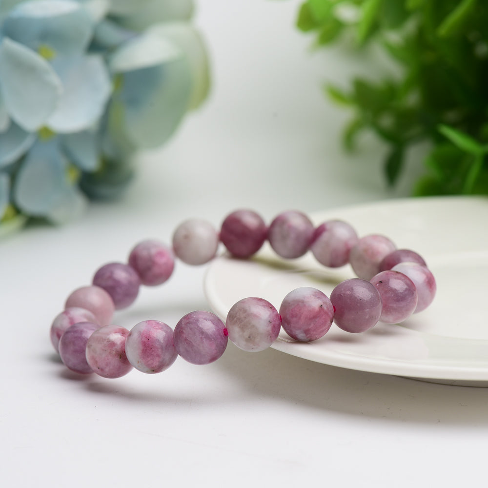 8mm Pink Tourmaline Healing Bracelet for Meditation