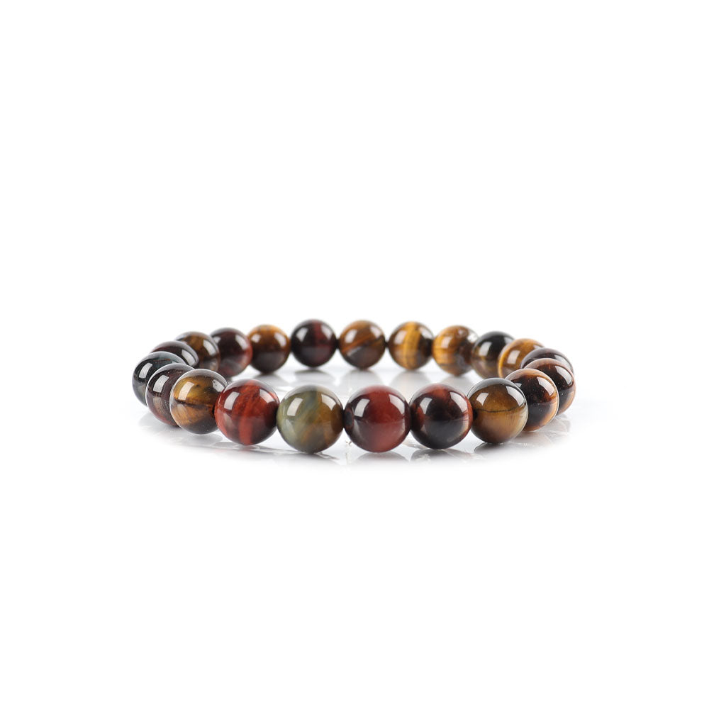 8mm Rainbow Tiger Eye Confidence Bracelet