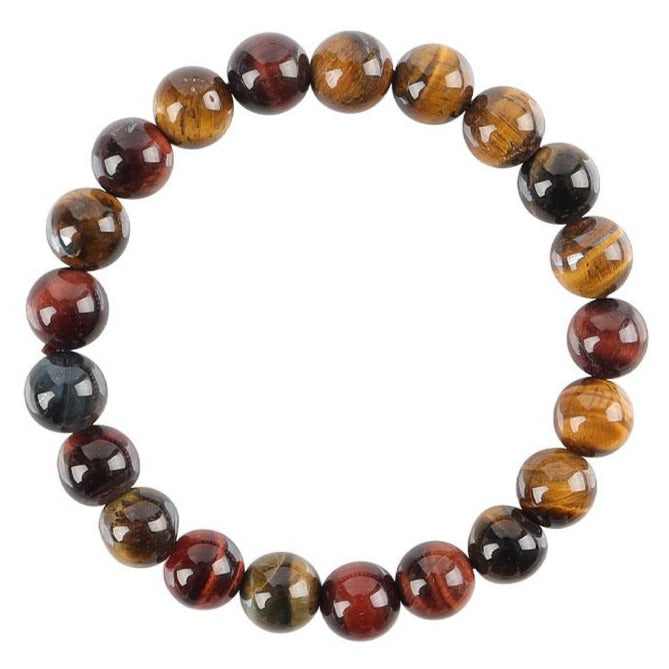 8mm Rainbow Tiger Eye Confidence Bracelet
