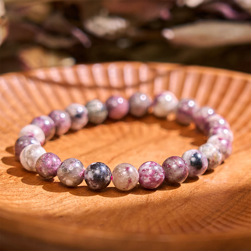 Bracelet spirituel positif en tourmaline arc-en-ciel de 8 mm