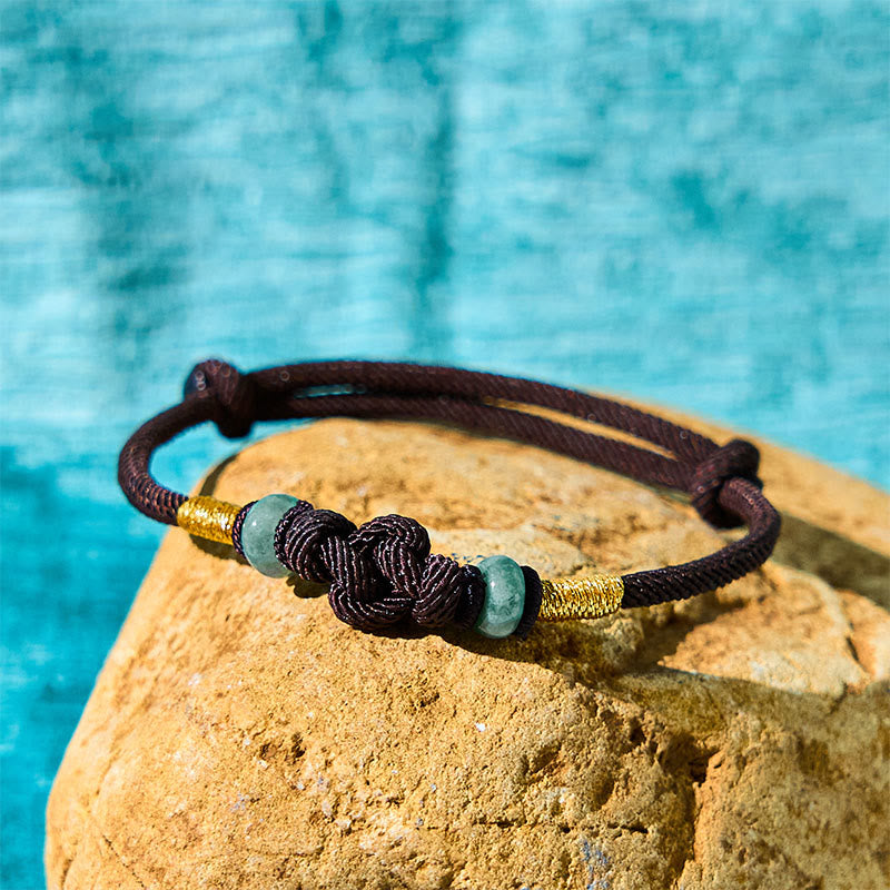 Bracelet porte-bonheur en jade rouge de 8 mm pour couples